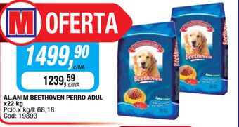 Beethoven Al.Anim Perro Adul x 22kg