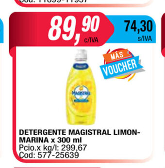 Maxiconsumo Magistral Detergente limon Marina x 300ml oferta
