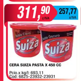 Maxiconsumo Suiza Cera Pasta x 450cc oferta