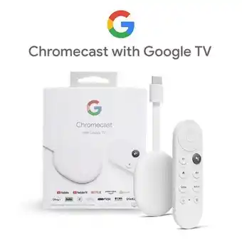 Garbarino Google chromecast 4 hd google tv control de voz wifi bluetooth snow nuevo (810037290042) oferta