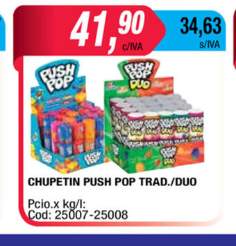 Maxiconsumo Push Pop Chupetin Trad./Duo oferta