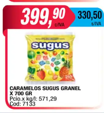 Maxiconsumo Sugus Caramelos Granel x 700gr oferta
