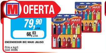 Maxiconsumo Encendedor BIC Maxi J6Liso oferta