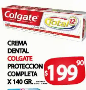 Supermercados Mariano Max Colgate Crema Dental Proteccion Completa x 140gr oferta