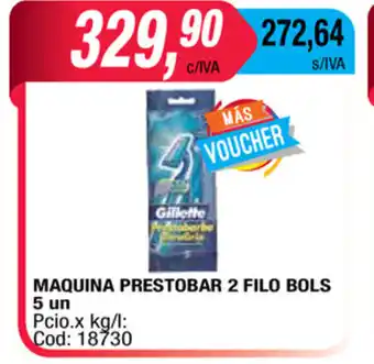 Maquina Prestobar 2 Filo Bols 5un