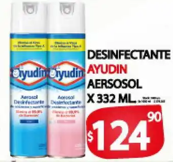 Supermercados Mariano Max Ayudin Desinfectante Aerosol x 332ml oferta