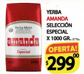 Supermercados Mariano Max Amanda Yerba Selección Especial x 1000gr oferta