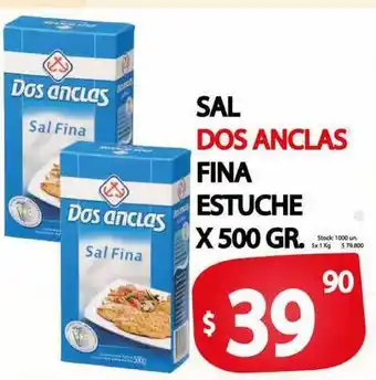 Dos Anclas Sal Fina Estuche x 500gr