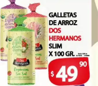Dos Hermanos Galletas De Arroz Slim x 100gr