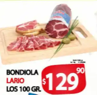 Supermercados Mariano Max Bondiola Lario Los 100gr oferta