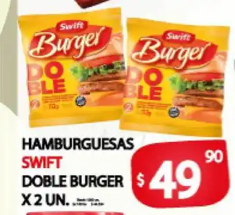 Supermercados Mariano Max Swift Hamburguesas Doble Burger x 2 un oferta