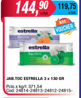 Maxiconsumo Estrella Jab.Toc 3 x 130gr oferta