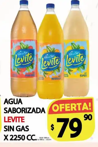 Supermercados Mariano Max Levite Agua Saborizada Sin Gas x 2250cc oferta