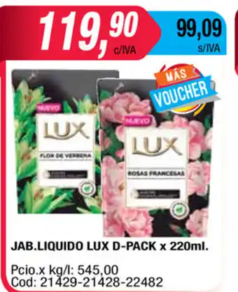 Maxiconsumo Lux Jab Liquido D-pack x 220ml oferta
