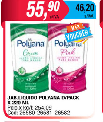 Maxiconsumo Polyana Jab.Liquido D/Pack x 220ml oferta