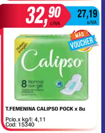 Maxiconsumo Calipso T.Femenina Pock x 8u oferta