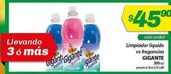 Almacor Gigante Limpiador Liquido Vs Fragancias 900cc oferta