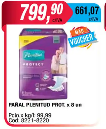 Maxiconsumo Plenitud Pañal Prot x 8un oferta