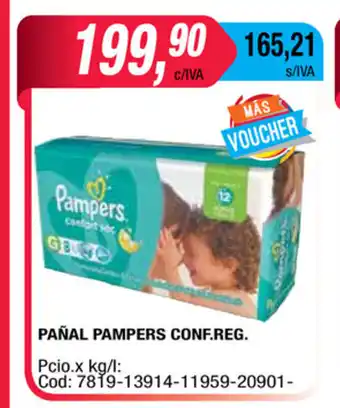Maxiconsumo Pampers Pañl Conf.Reg oferta