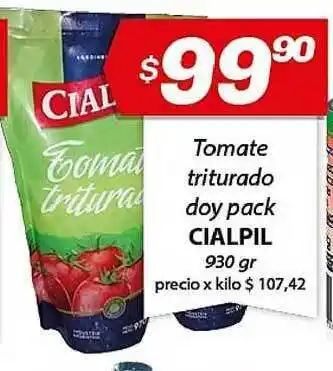 Almacor Cialpil Tomate Triturado Doy Pack 930gr oferta