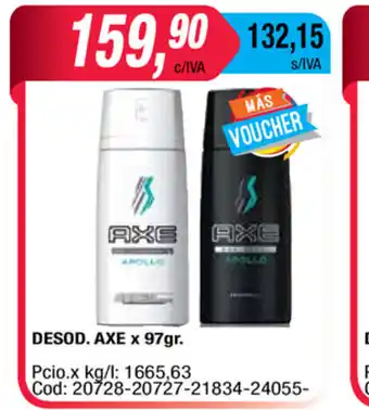 Maxiconsumo Desod. Axe x 97 gr oferta