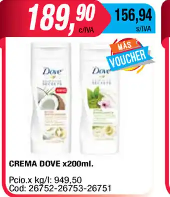 Maxiconsumo Crema Dove x 200 ml oferta