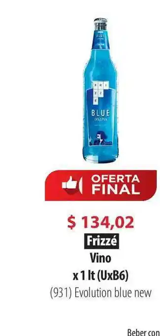 Parodi Frizzé Vino x 1 lt oferta
