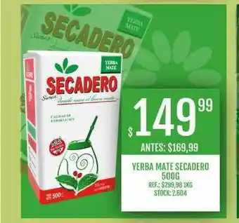 Supermercados Todo Yerba Mate Secadero 500g oferta