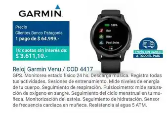 Garmin Reloj Garmin Venu Cod 4417