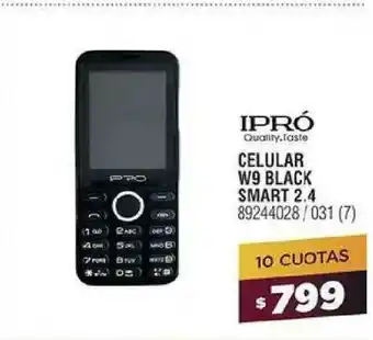 Ipró Celular W9 Black Smart 2.4