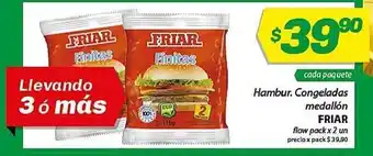 Almacor Friar Hambur. Congeladas Medallón oferta