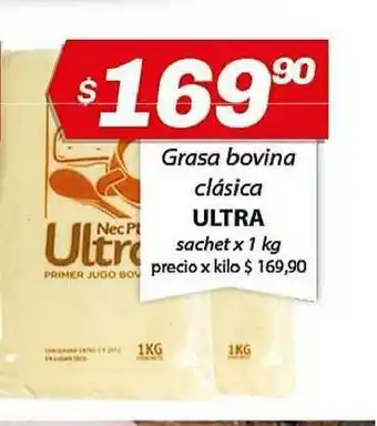 Ultra Grasa Bovina Clásica Sachet 1kg