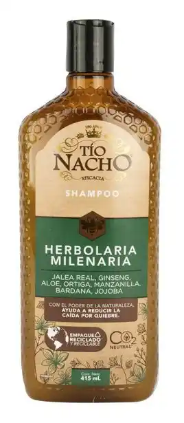 Shampoo tío nacho herbolaria milenaria 415ml