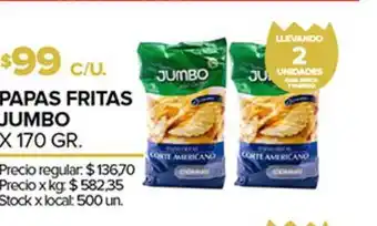 Disco Papas Fritas Jumbo 170gr oferta