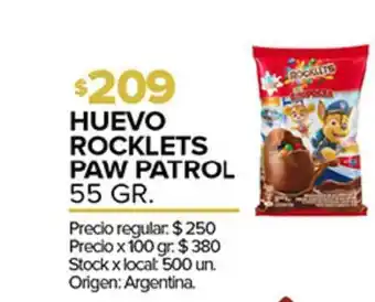 Disco Huevo Rocklets Paw Patrol 55gr oferta