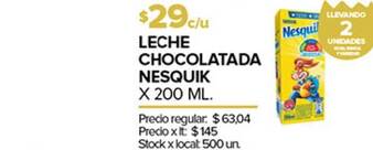 Disco Leche Chocolatada Nesquik 200ml oferta