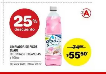 Atomo Conviene Limpiador De Pisos Glade 900cc oferta