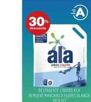 Atomo Conviene Ala Detergente Líquido Remueve Manchas O Flores Blanca oferta