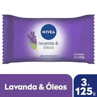 Supermercados Comodin Jabon nivea lavanda & óleos 3un 125g oferta