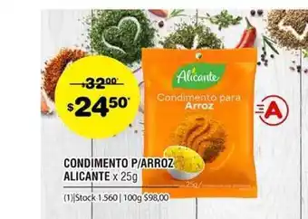 Atomo Conviene Condimento P-arroz Alicante 25g oferta