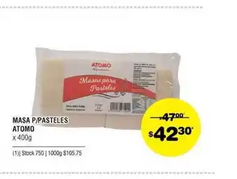 Atomo Conviene Masa P-pasteles Atomo 400gr oferta
