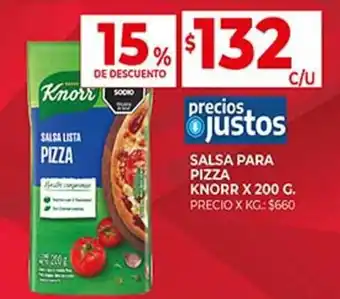 Supermercados DIA SALSA PARA PIZZA KNORR X 200 G. oferta