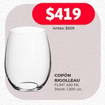 Supermercados Tadicor COPÓN RIGOLLEAU FLINT 450 ML oferta