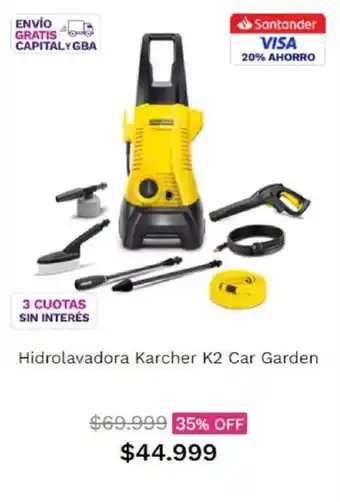 Frávega Hidrolavadora Karcher K2 Car Garden oferta