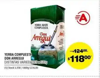 Atomo Conviene Don Arregui Yerba Compuesta 500g oferta