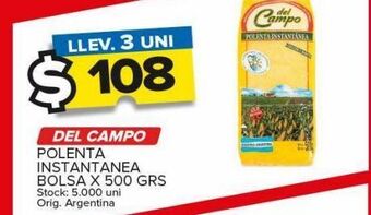 Carrefour Maxi Polenta instantánea del campo x 500g oferta