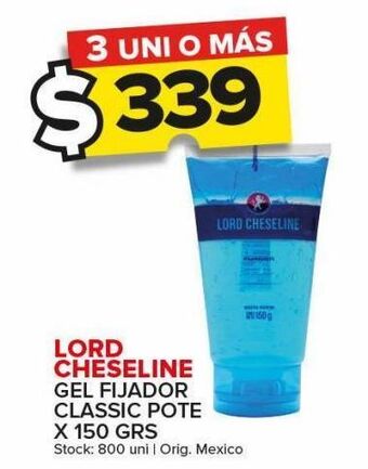 Carrefour Maxi Gel fijador lord cheseline x 150g oferta