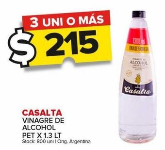 Carrefour Maxi Vinagre de alcohol casalta x 1.3l oferta