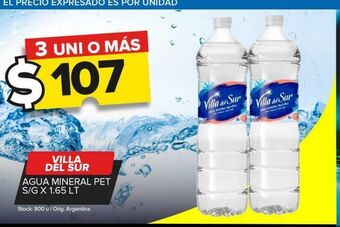Carrefour Maxi Agua mineral villa del sur x 1.65l oferta