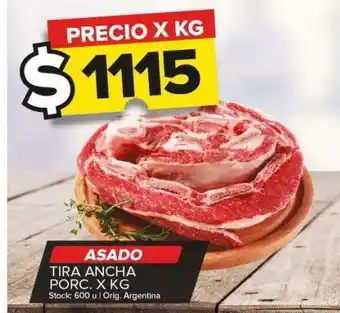 Carrefour Maxi Asado tira ancha x kg oferta